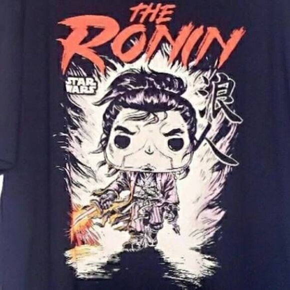 Funko Tees Disney Star Wars T Shirt Mens Size 2XL Black The Ronin 100% Cotton - Picture 1 of 6
